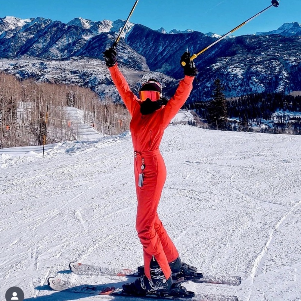 Bogner Pink One Piece Embroidered Snow Suit